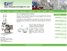 Tablet Screenshot of goelprocess.com